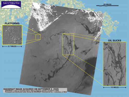 Katrina oil spills