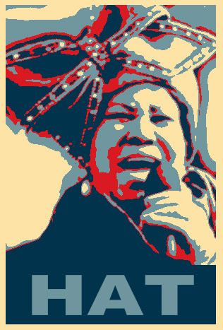 aretha hat poster