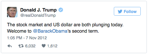 Trump on Obama