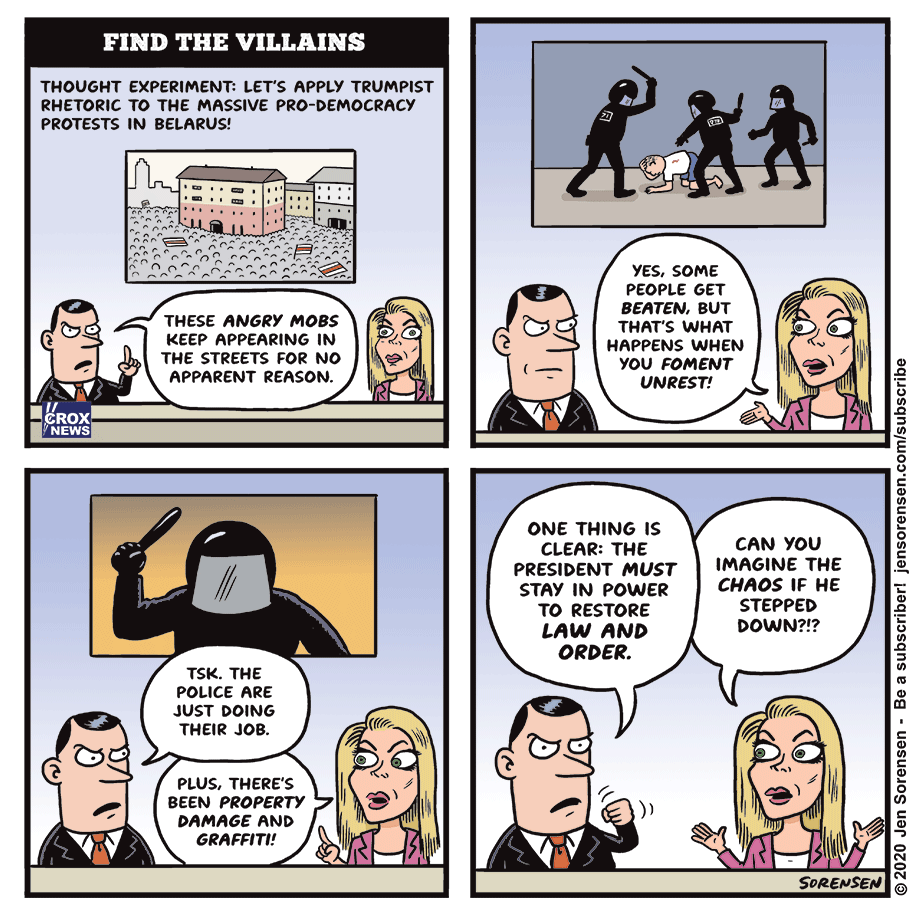 Politically Incorrect Villain Political Irony › Villains and Heroes